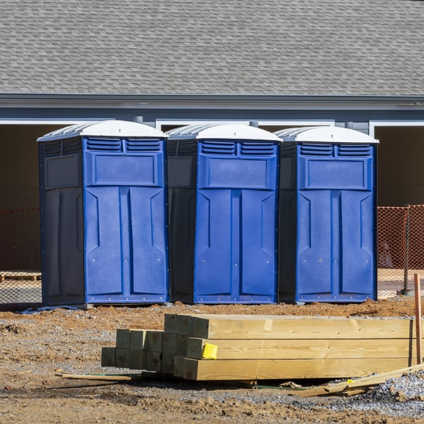 are there any restrictions on where i can place the porta potties during my rental period in Garvin